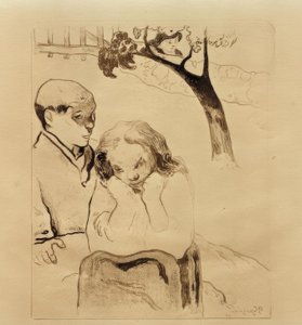 Bretoner ved barrieren av Paul Gauguin