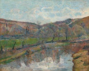 Bretagne landskap av Paul Gauguin