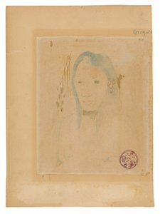 Byste av en tahitisk kvinne av Paul Gauguin