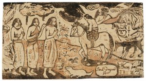 Bytte av bolig, fra Suite of Late Wood-Block Prints av Paul Gauguin