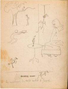 Tegning fra et album med tegninger produsert for den unge Jacques Bousquet, 1889-90 av Paul Gauguin