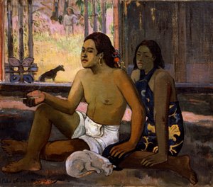 Fungerer ikke Fungerer ikke. Tahitianere i et rom, 1896. av Paul Gauguin