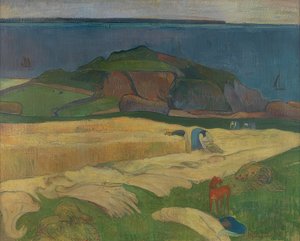 Ernte (Le Pouldu). 1890 av Paul Gauguin