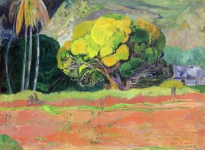 Fatata te Moua (ved foten av fjellet) av Paul Gauguin
