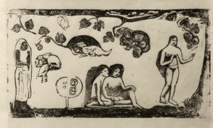 Kvinner, dyr og løvverk av Paul Gauguin