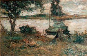 Elvebredden av Paul Gauguin