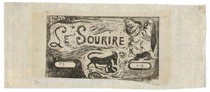 Fox, Busts of Two Women, and a Rabbit, hodeplagg for Le sourire av Paul Gauguin