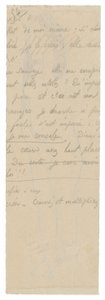 Fragment av lang inskripsjon av Paul Gauguin