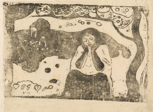 Menneskelig sorg (Miseres humaines) av Paul Gauguin