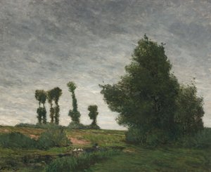 Landskap med popler av Paul Gauguin