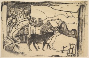 Den bretonske Golgata, 1898-99. av Paul Gauguin