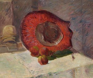 Den røde hatten av Paul Gauguin