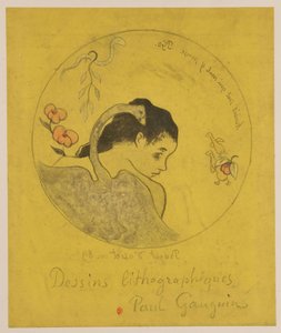 Léda: Entwurf für einen Teller av Paul Gauguin