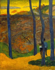 Blå trær av Paul Gauguin