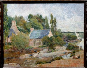 Les lavandieres à Pont Aven (Pont-Aven) Maleri av Paul Gauguin (1848-1903) 1886 Søn. 0,71 x 0,90 m Paris, musee d