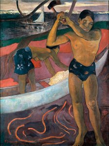 Mannen med aksen Maleri av Paul Gauguin (1848-1903) av Paul Gauguin