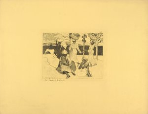 gresshopper og maur - suvenir fra Martinique av Paul Gauguin