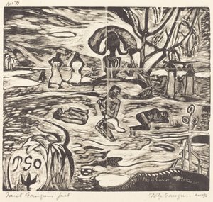 Mahana Atua (gudenes mat) av Paul Gauguin
