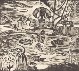 Mahana Atua The Food of the Gods, 18941895. av Paul Gauguin