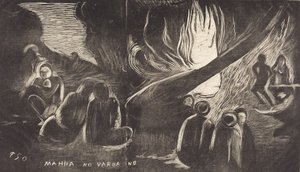 Mahna no Varua Ino The Devil Speaks, 18941895. av Paul Gauguin