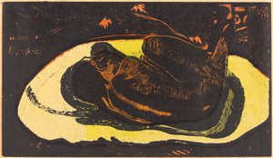 Hun er hjemsøkt av en ånd av Paul Gauguin