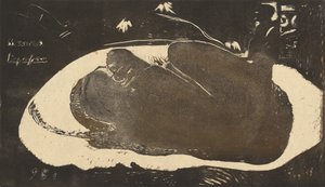 Manao Tupapau Hun er hjemsøkt av en ånd, 1893-1894. av Paul Gauguin