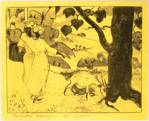 Martinique Pastorals, fra Volpini-suiten: Litografiske tegninger, 1889., 1889. av Paul Gauguin