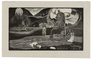 Maruru, Offerings of Gratitude, fra Noa Noa, 1894 av Paul Gauguin
