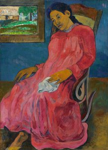 Tahitisk: Faaturuma Melankolsk av Paul Gauguin