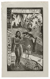 Nave nave fenua (Delightful Land), fra Noa Noa Suite av Paul Gauguin