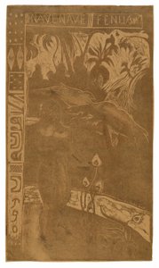 Nave nave fenua (Delightful Land), fra Noa Noa Suite av Paul Gauguin