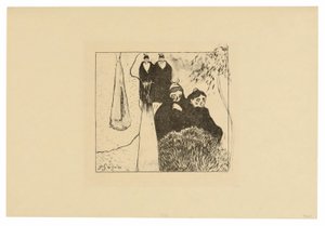 Old Women of Arles, fra Volpini Suite av Paul Gauguin