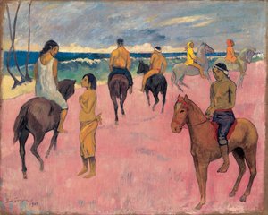 På hesteryggen ved Seashore II. av Paul Gauguin