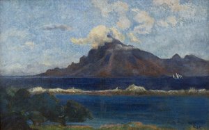 Landskapet i Te vaa av Paul Gauguin