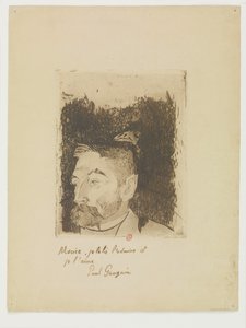 Portrett av Stéphane Mallarmé av Paul Gauguin