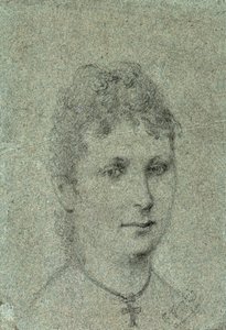 Portrett av Mette-Sophie Gad, ca 1873. av Paul Gauguin
