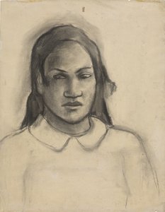 Portrett av Tehamana, 1891-93 av Paul Gauguin