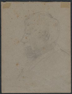 Profilbyste av en mann (verso) av Paul Gauguin
