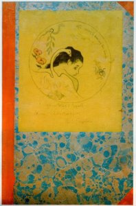 Prosjekt for en tallerken - Leda av Paul Gauguin