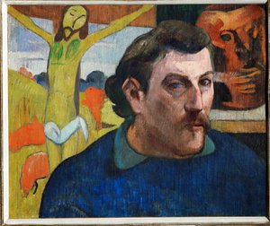 Selvportrett med den gule Kristus (maleri på lerret) av Paul Gauguin