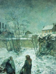 Snow, Carcel Road, 1883 av Paul Gauguin