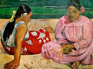 Tahitiske kvinner på stranden, 1891 1939. av Paul Gauguin