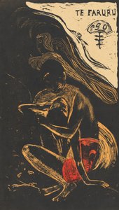 Te Faruru They are Making Love Here, 18941895. av Paul Gauguin