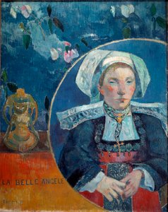The Beautiful Angele (Olje på lerret av Paul Gauguin