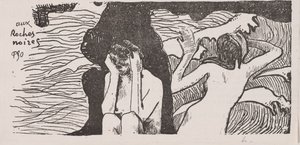 The Black Rocks av Paul Gauguin