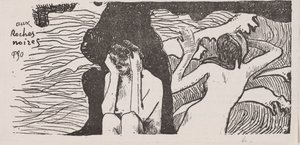 The Black Rocks. av Paul Gauguin