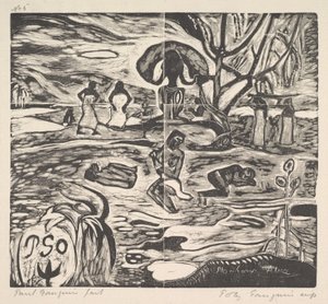 Guds dag, 1894-95. av Paul Gauguin