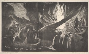 Djevelen taler, 1893-94. av Paul Gauguin