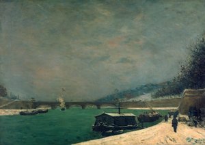 Seinen nær Pont de Jena, 1875. av Paul Gauguin
