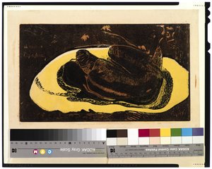 Spekteret våker over henne, 1893-94 av Paul Gauguin